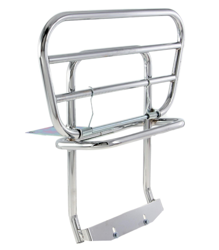Bagagerek Traveller voor Vespa PX 80-200cc, opvouwbaar, chroom