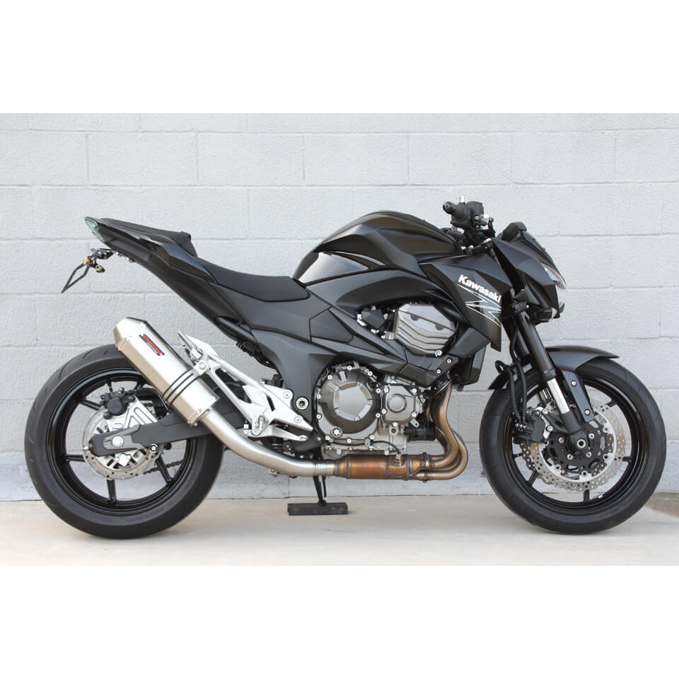 Takkoni achterdemper Kawasaki Z 800 e, roestvrij staal, E-goedgekeurd