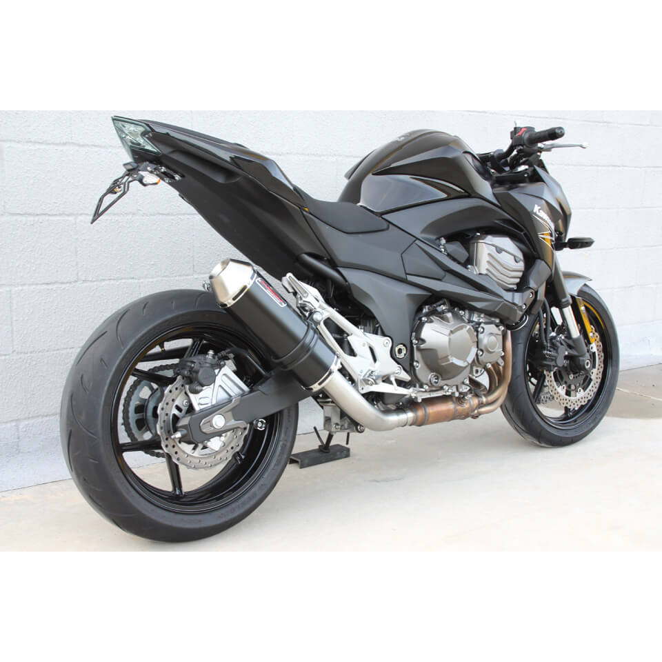 Takkoni achterdemper Kawasaki Z 800 e, roestvrij staal, E-goedgekeurd
