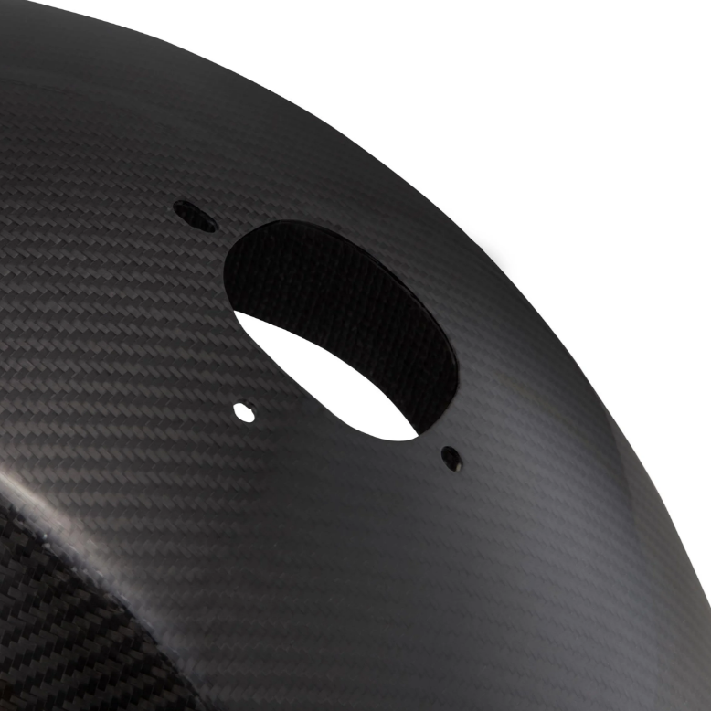 Spatbord EVO II voor Vespa PX 80-200ccm, klein, carbon, transparant