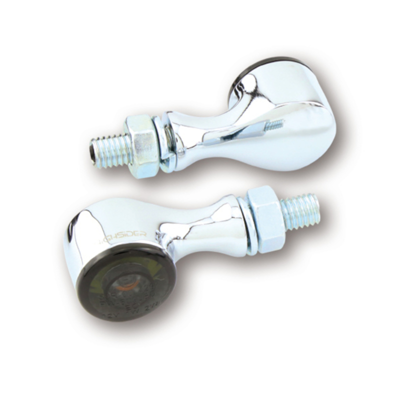 HIGHSIDER pro Apollo Classic LED richtingaanwijzer/positielicht chroom/getint 2in1, E-keurmerk (paar)