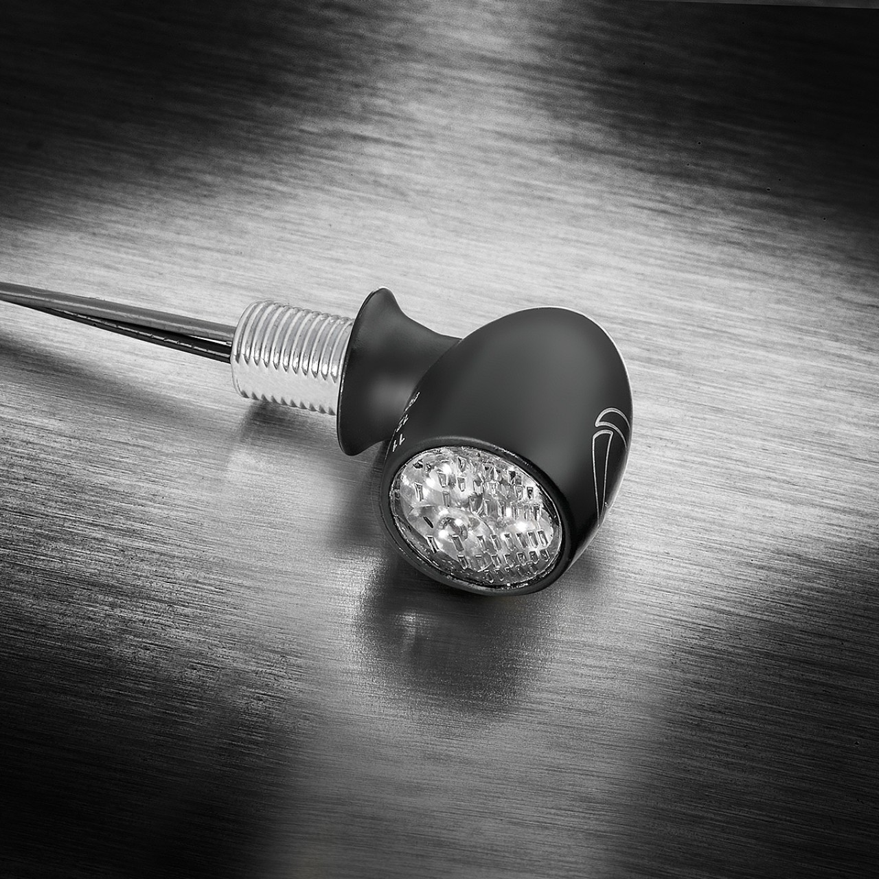 Kellermann achter- en remlicht, Atto RB hm, staal, LED, HL/HR 12 V, zwart gesatineerd