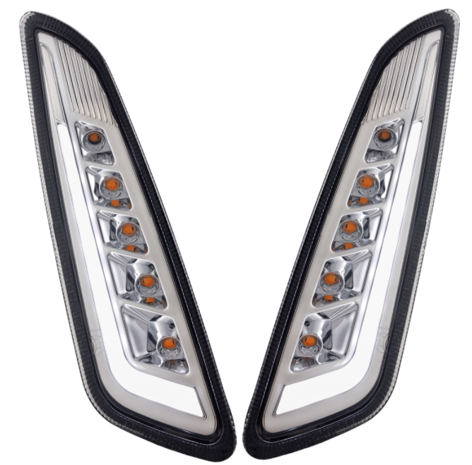Richtingaanwijzerset links/rechts voor Vespa Primavera/Sprint 50cc 2T/4T, getint