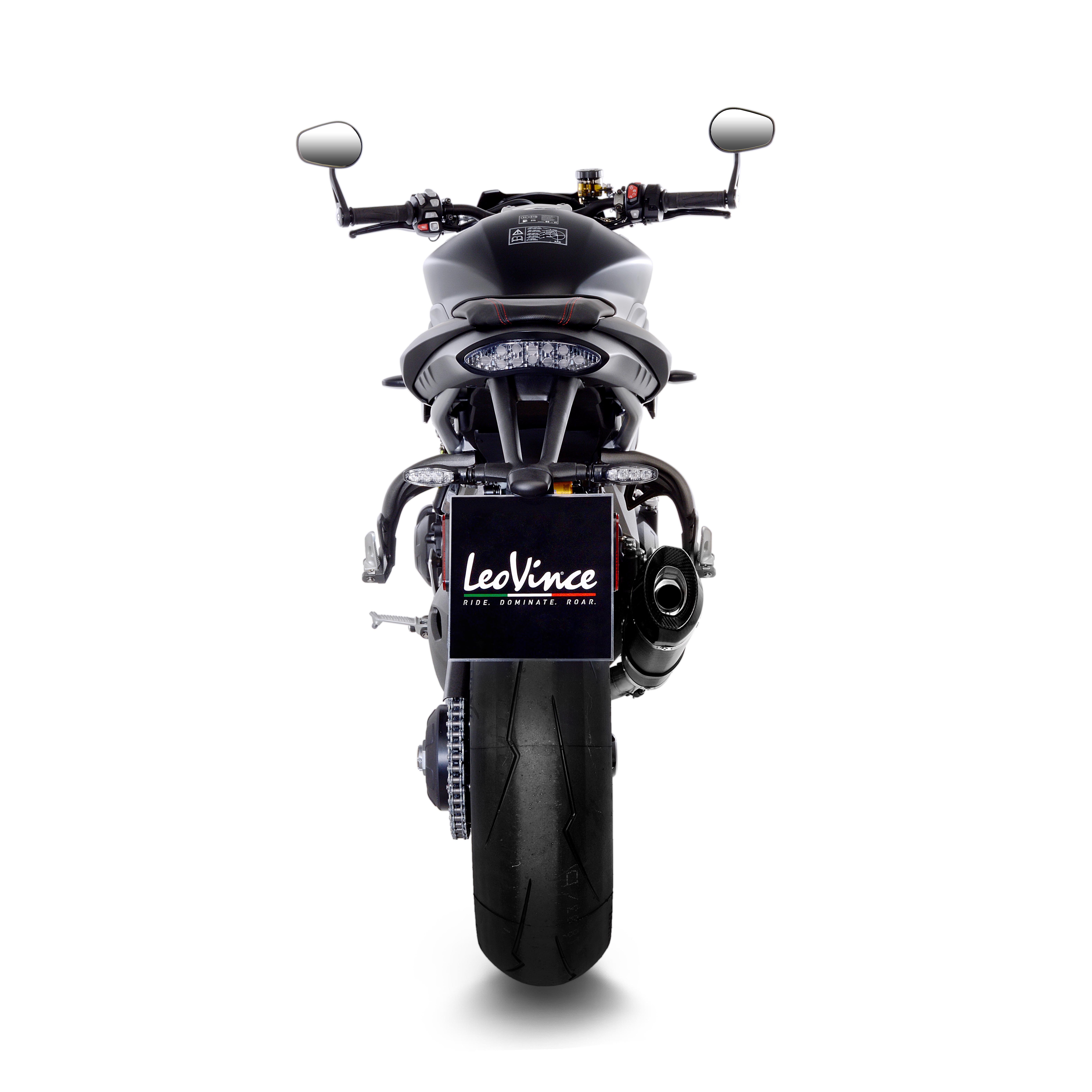 LeoVince uitlaatsysteem Factory S, carbon, slip on voor Triumph Speed Triple 1050 RS / S (18-19)