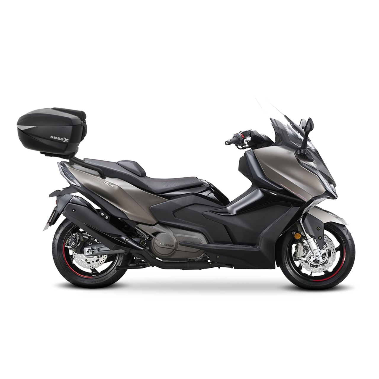 Shad-topkofferhouder, zwart gelakt, voor Kymco AK 550 Premium (23-25)