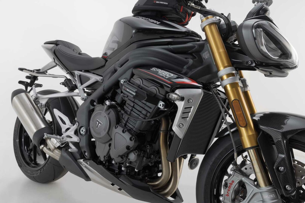 SW-Motech crashpad kit zwart voor Triumph Speed Triple 1200 RR /RS