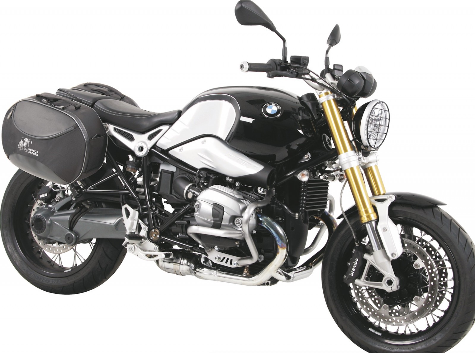 C-Bow zijdrager zwart voor BMW R nineT (14-16) Hepco & Becker