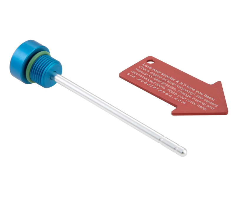 Olievulplug motorolie voor Vespa GTS/GTS Super/GTV 300cc HPE, blauw mat
