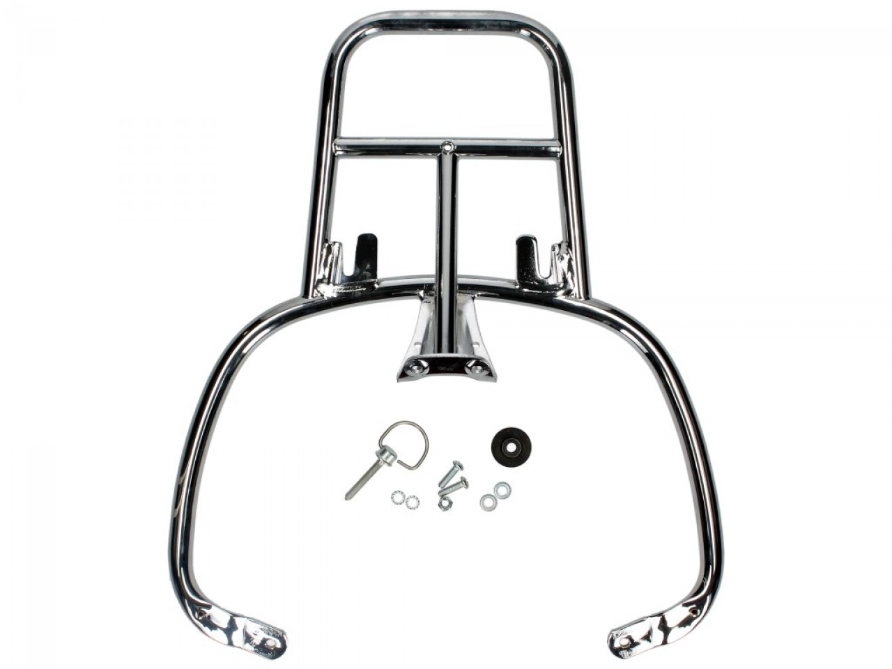 Kit bauletto 32L nero cosmo (98/A), cuscino posteriore nero per Vespa Sprint / Primavera