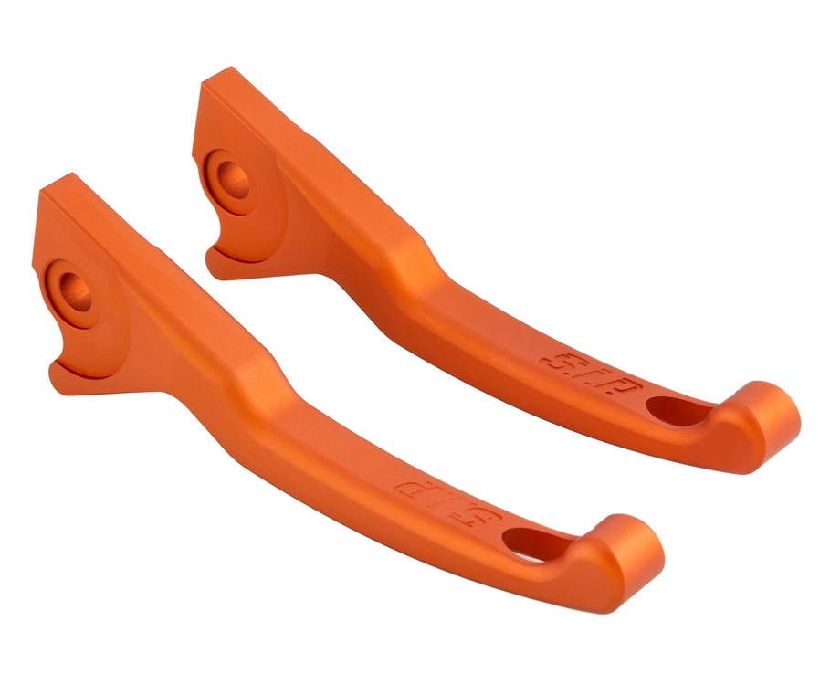 Sport remhendelset Shorty voor Vespa, rechts en links, mat oranje