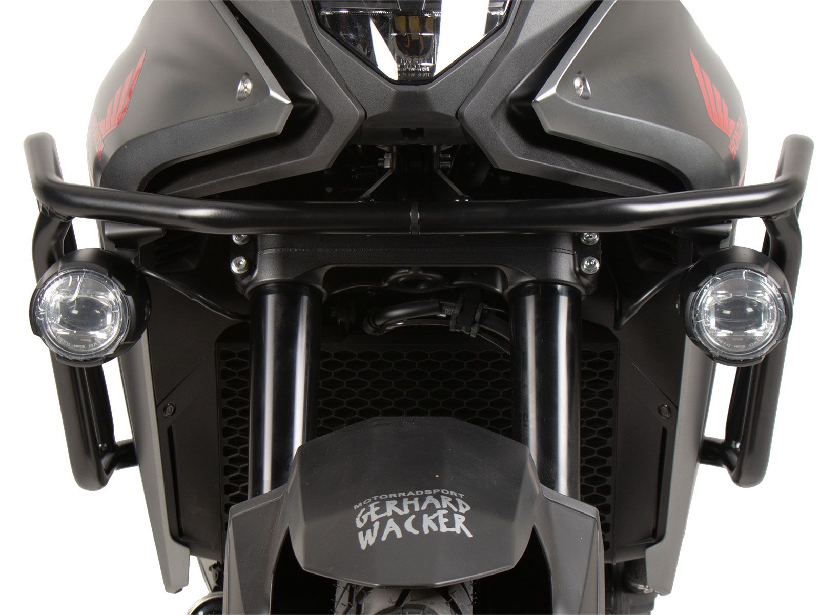 Zwarte tankbeschermbeugel voor Honda XL 750 Transalp / E-Clutch (25-) Hepco & Becker