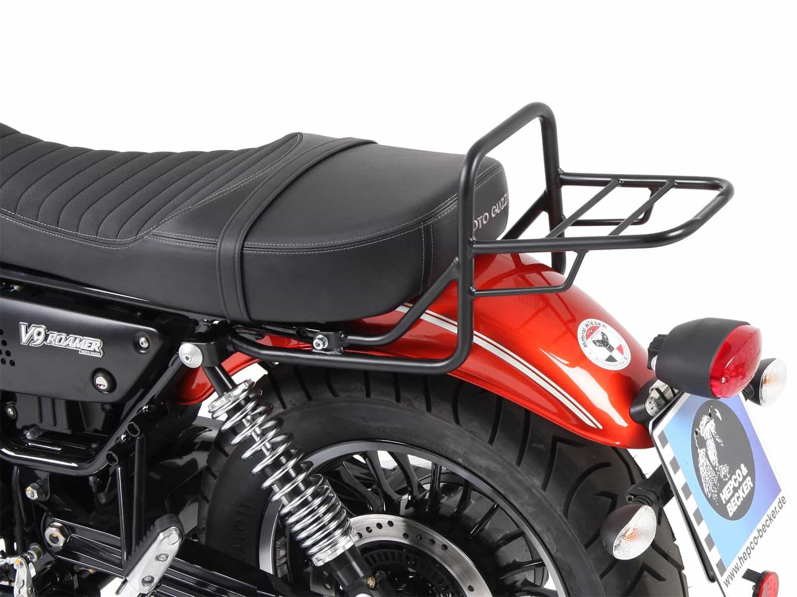 Buisvormig bagagerek Topkoffer drager zwart voor Moto Guzzi V9 Bobber/Special Edition (21-)