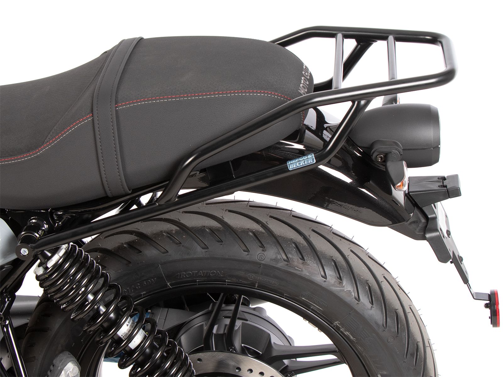 Buisvormig bagagerek zwart voor Moto Guzzi V7 850 Sport (25-) Hepco & Becker
