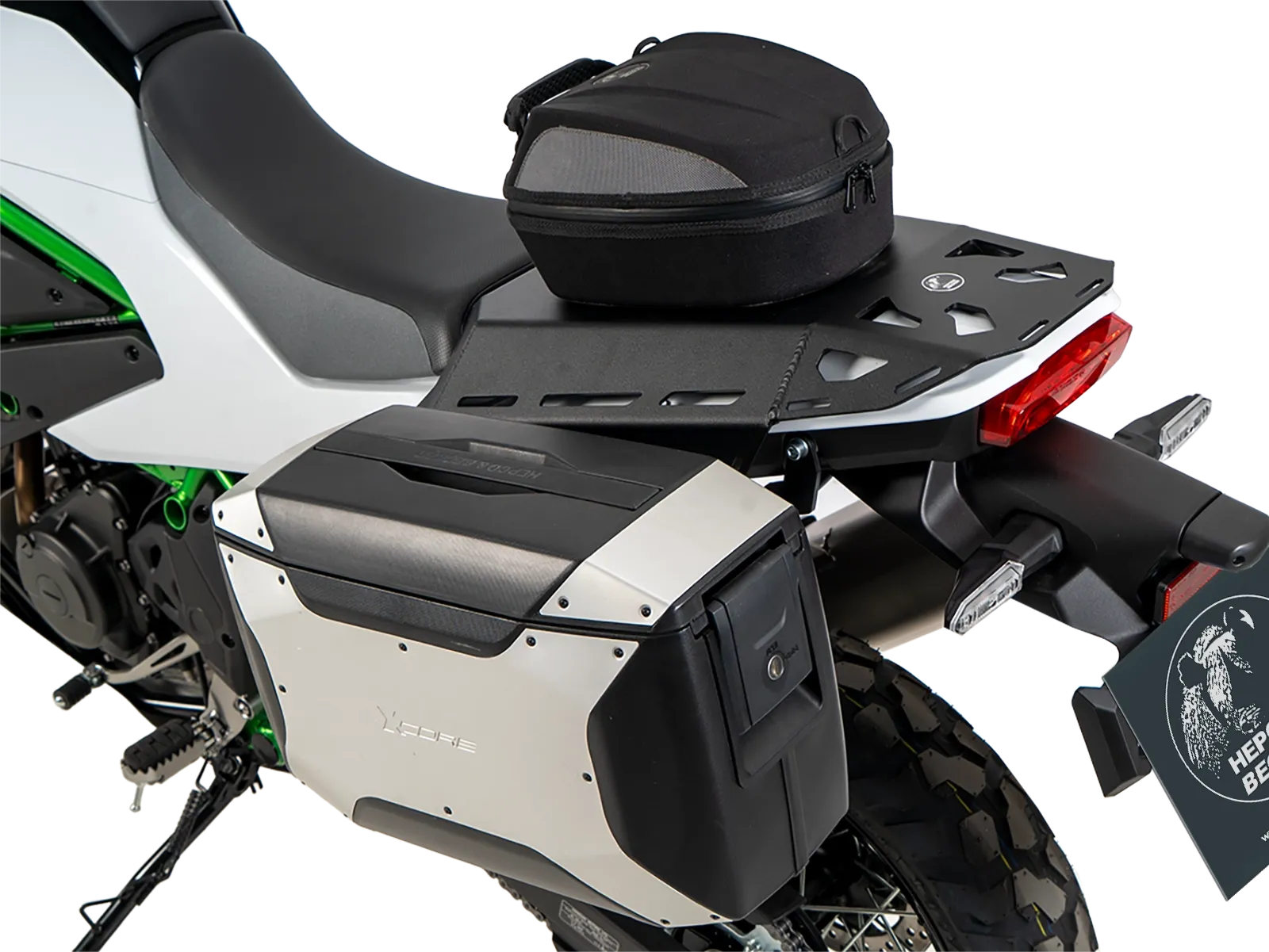 Afstandhouder Luggage Guard zwart voor Kawasaki KLE 500 / SE (26-) Hepco & Becker
