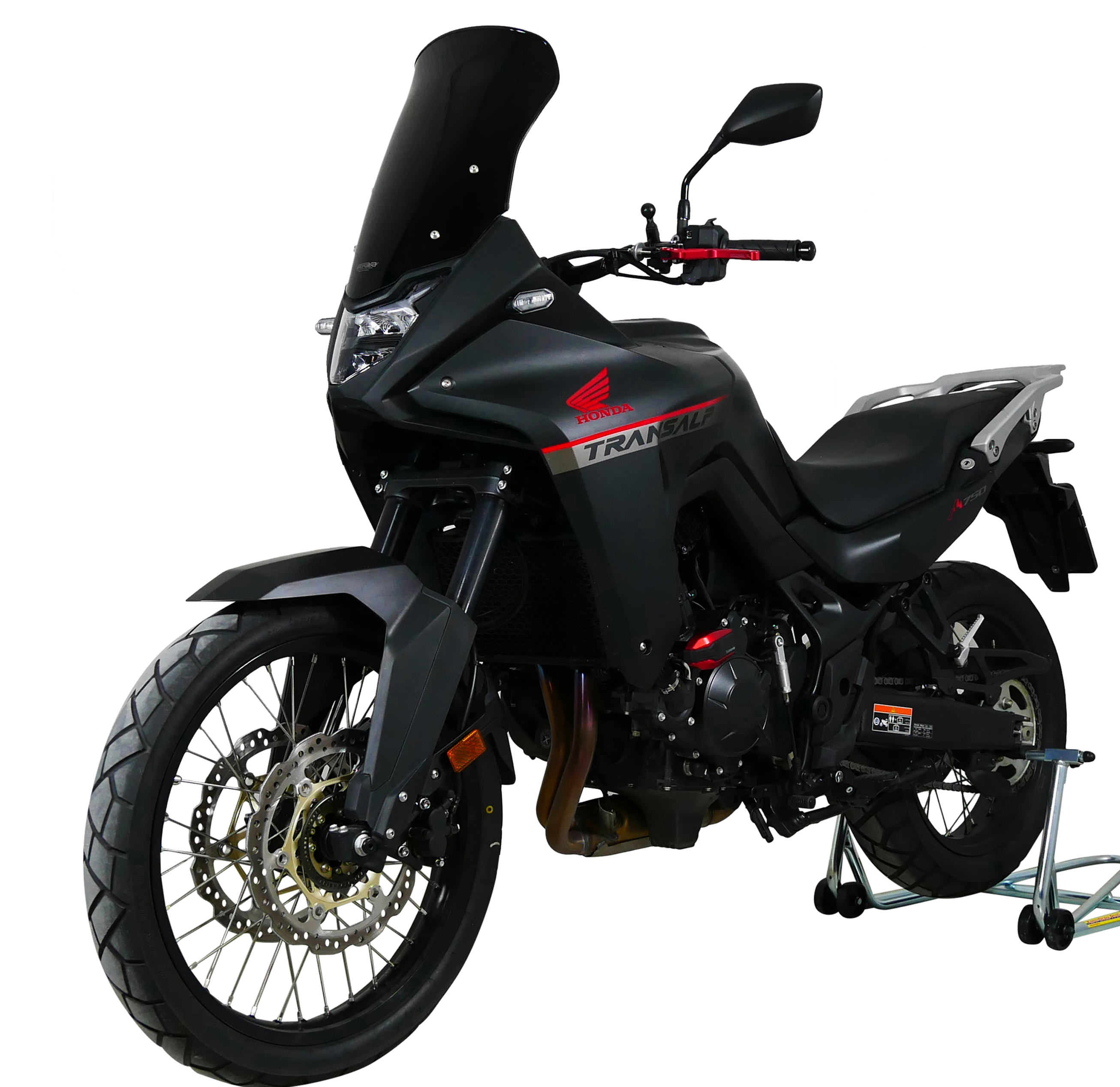 MRA touring windscherm "TM" zwart voor Honda XL 750 Transalp (23-24)