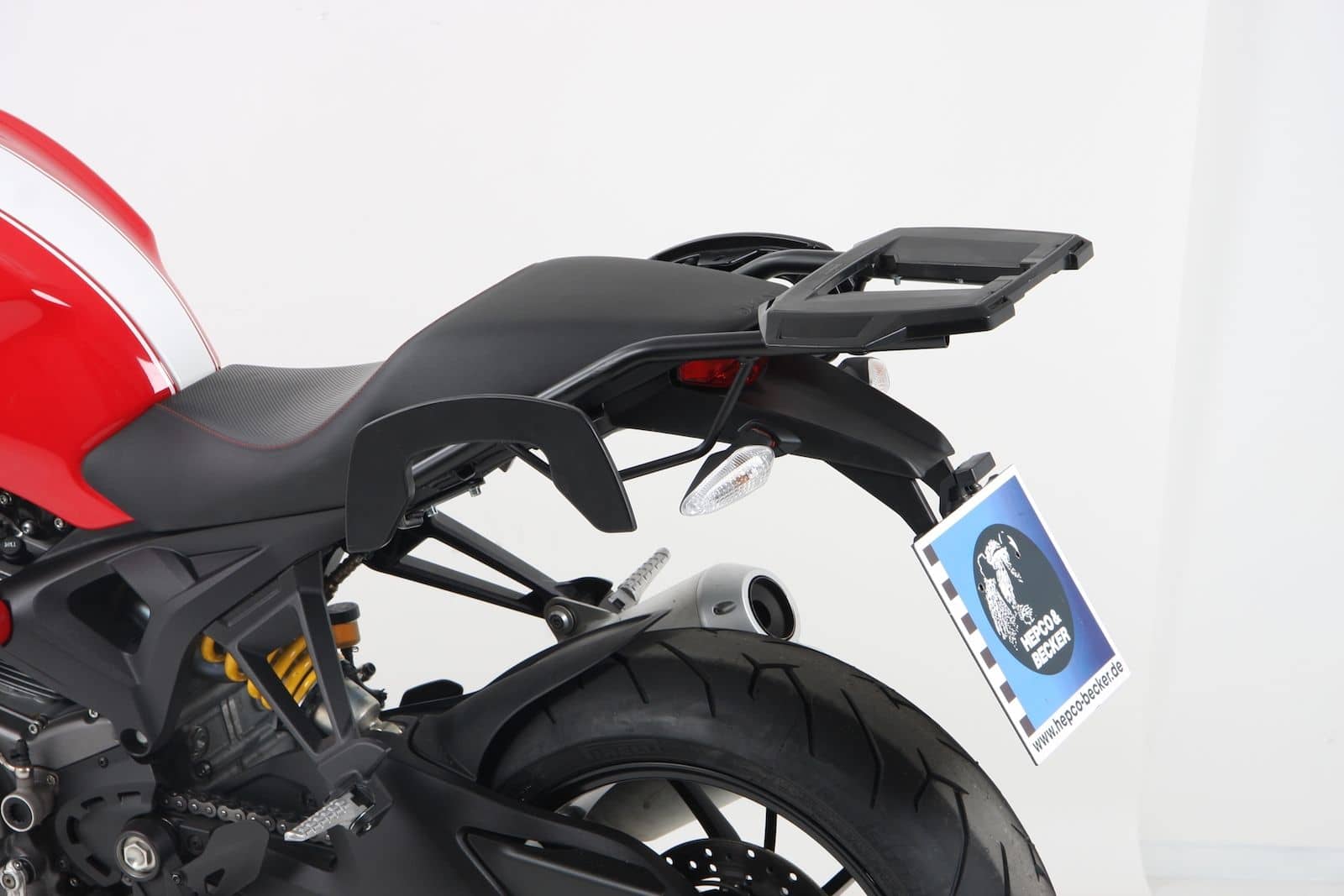 Aluminium topkofferdrager voor Ducati Monster 1100 Evo (11-13) Hepco & Becker