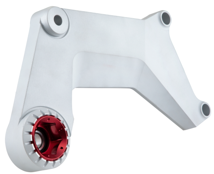 Zwenkarm voor race-uitlaat, achteraan voor Vespa GTS/GTS Super/GTV/GT 60/GT/GT L zonder ABS, zilver