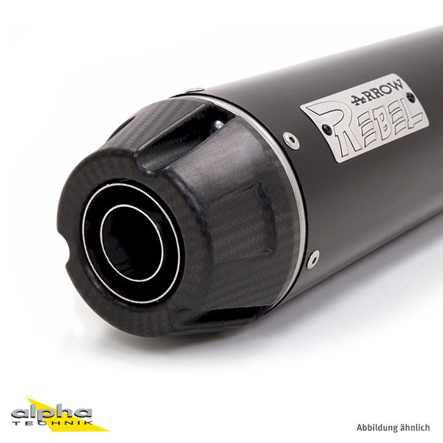 ARROW compleet uitlaatsysteem REBEL voor Kawasaki Vulcan S650 2014-2016, roestvrij staal