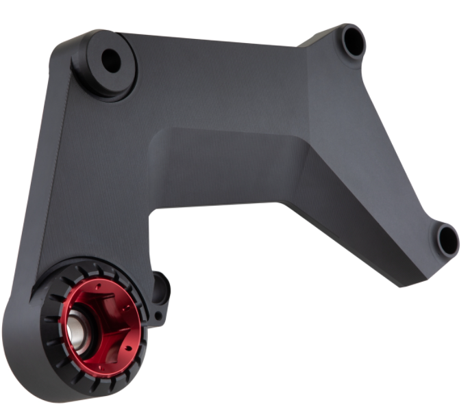 Zwenkarm voor race-uitlaat, achteraan voor Vespa GTS/GTS Super/GTV 125-300cc met ABS, zwart