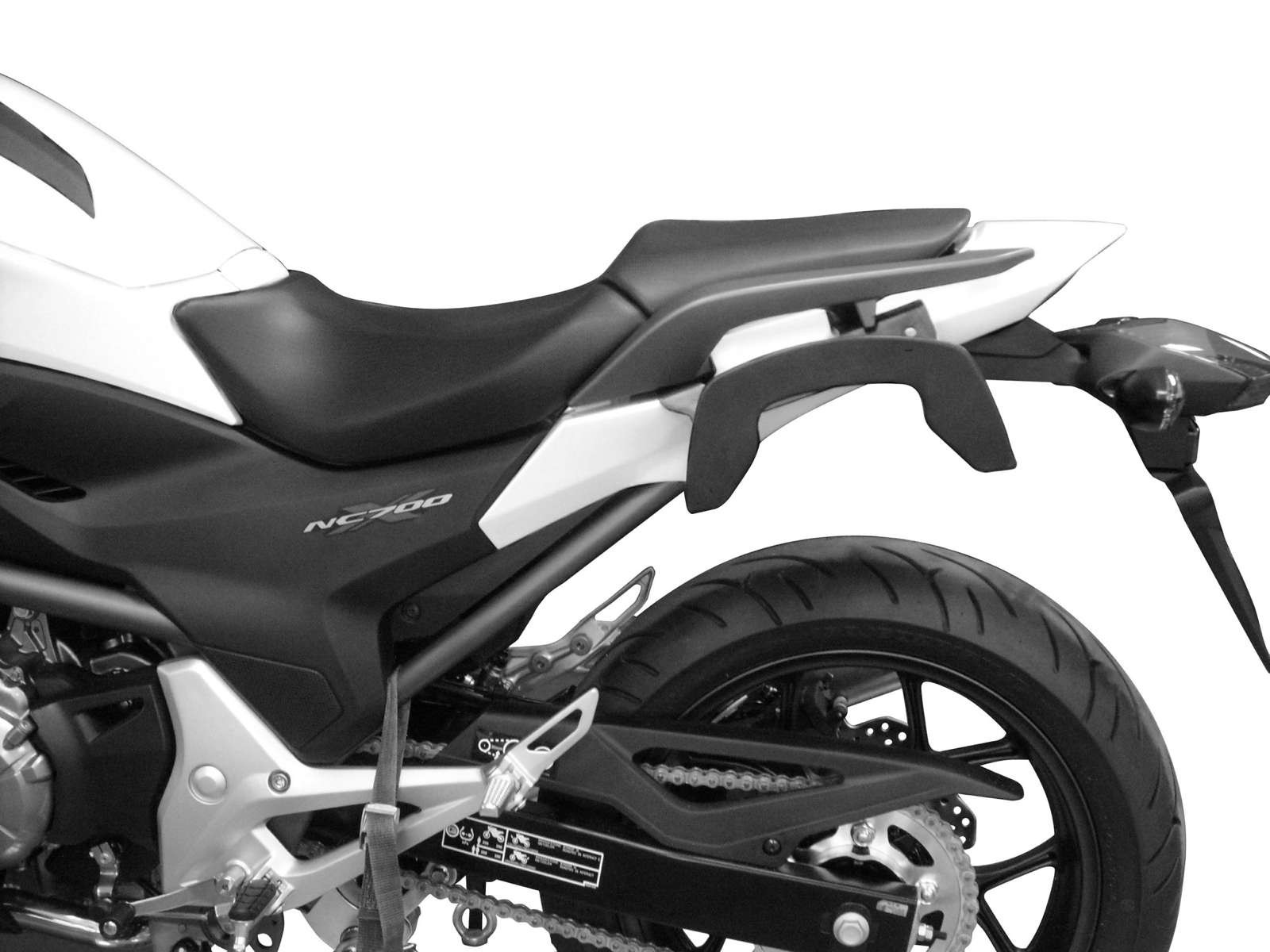 C-Bow zijdrager zwart voor Honda NC 700 S (12-13) /750 S/DCT (14-20) Hepco & Becker
