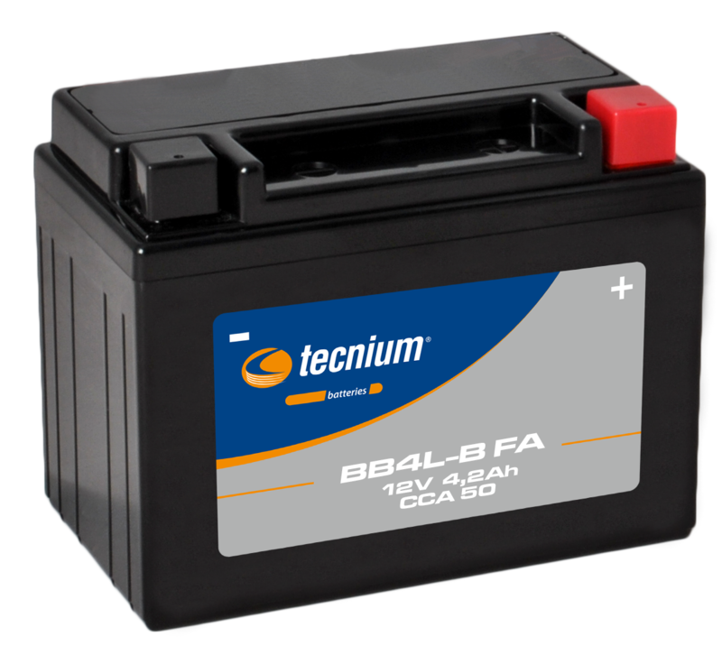 Tecnium onderhoudsvrije batterij geactiveerd in de fabriek - BB4L-B