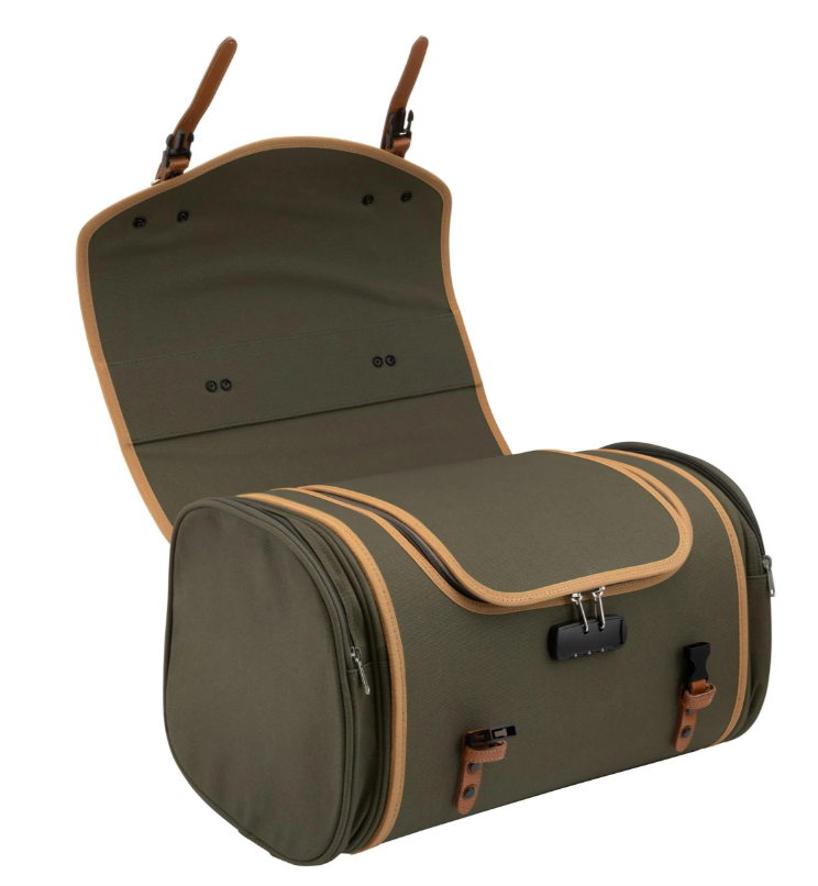 Tas "Classic" groot voor Vespa, canvas, olijfkleurig