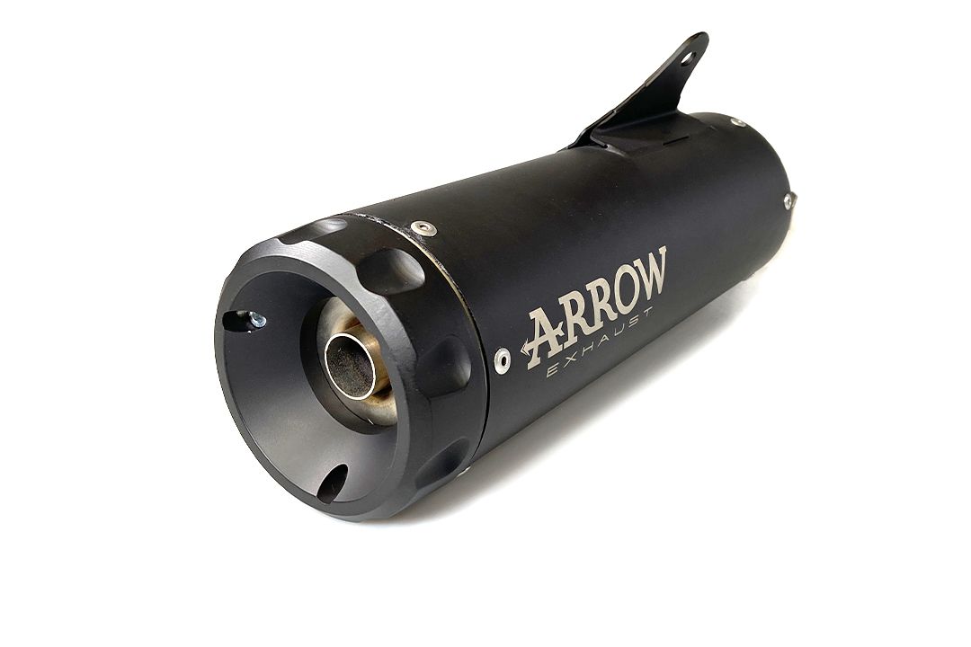 ARROW Uitlaat REBEL DARK Slip-On met zwarte aluminium eindkap voor Honda CMX 1100 Rebel /DCT (21-25)