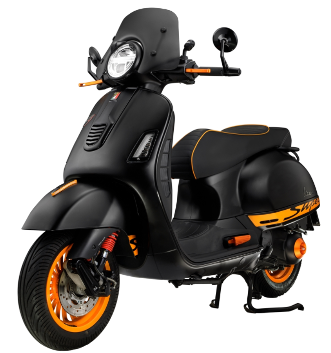 Hoes voor Vespa Primavera/Sprint 125-150cc d.w.z. 3V 4T AC, mat oranje
