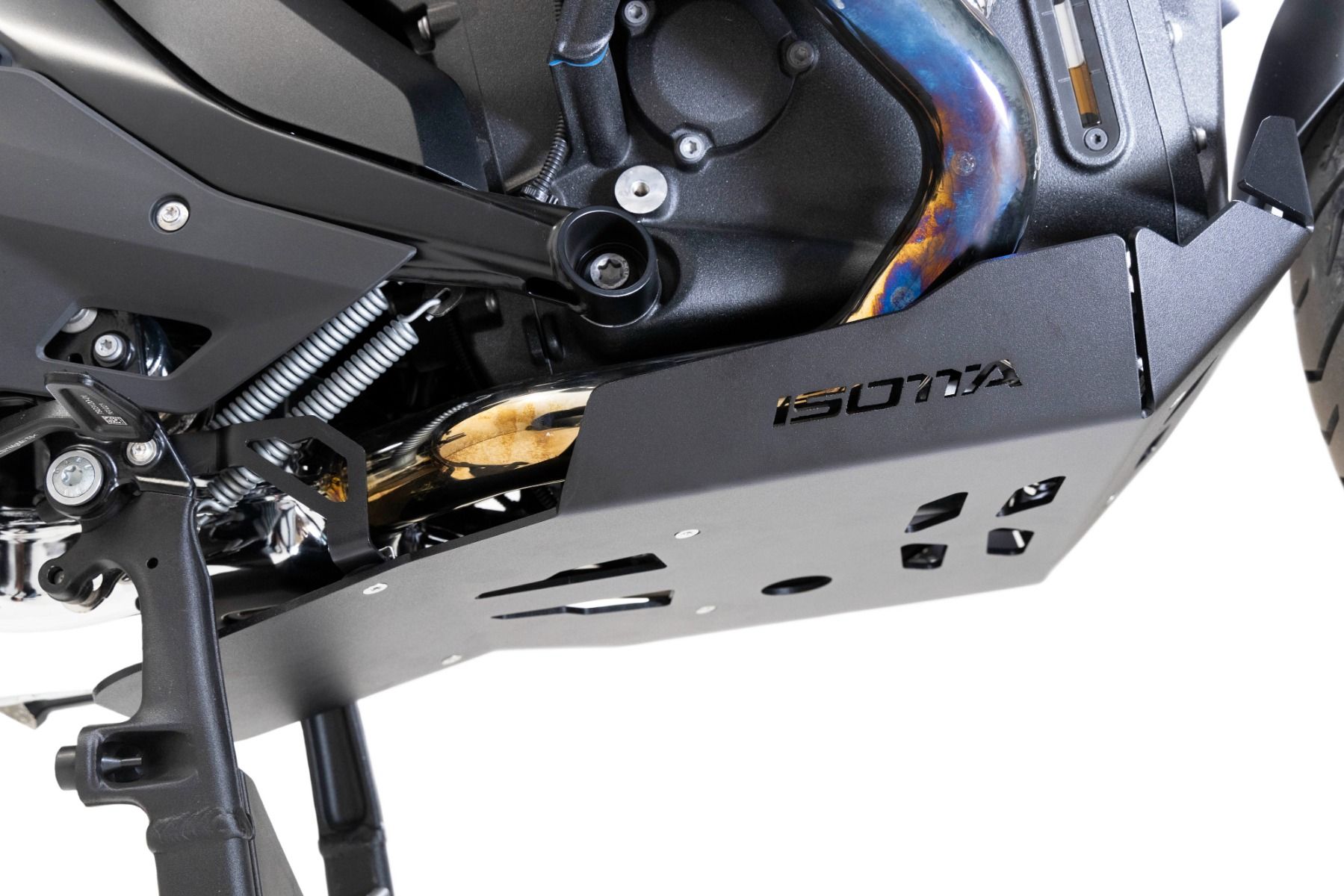 Aluminium motorbeschermplaat voor BMW R 1300 GS, zwart