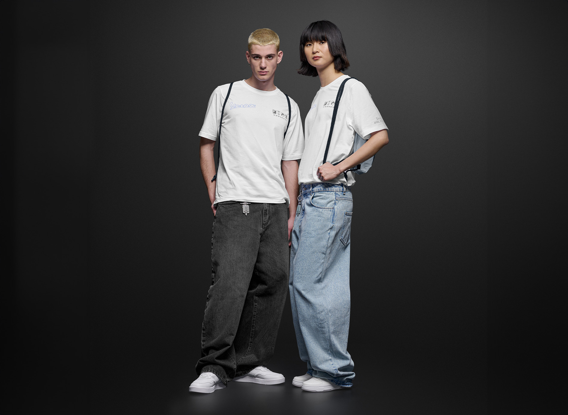 Vespa sporttas/rugzak Blade grijs DEC-collectie