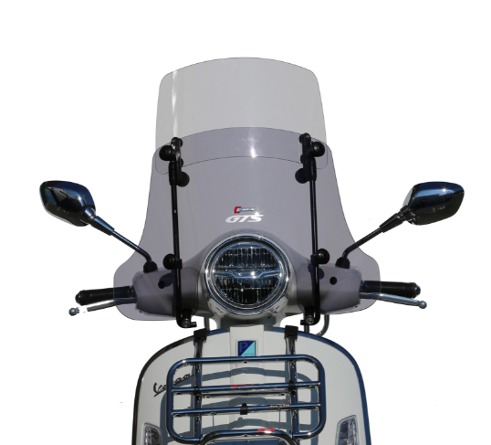 Windscherm FACO "Twin-Screen" voor Vespa GTS /GTS Super 125/300cc (`23-), getint