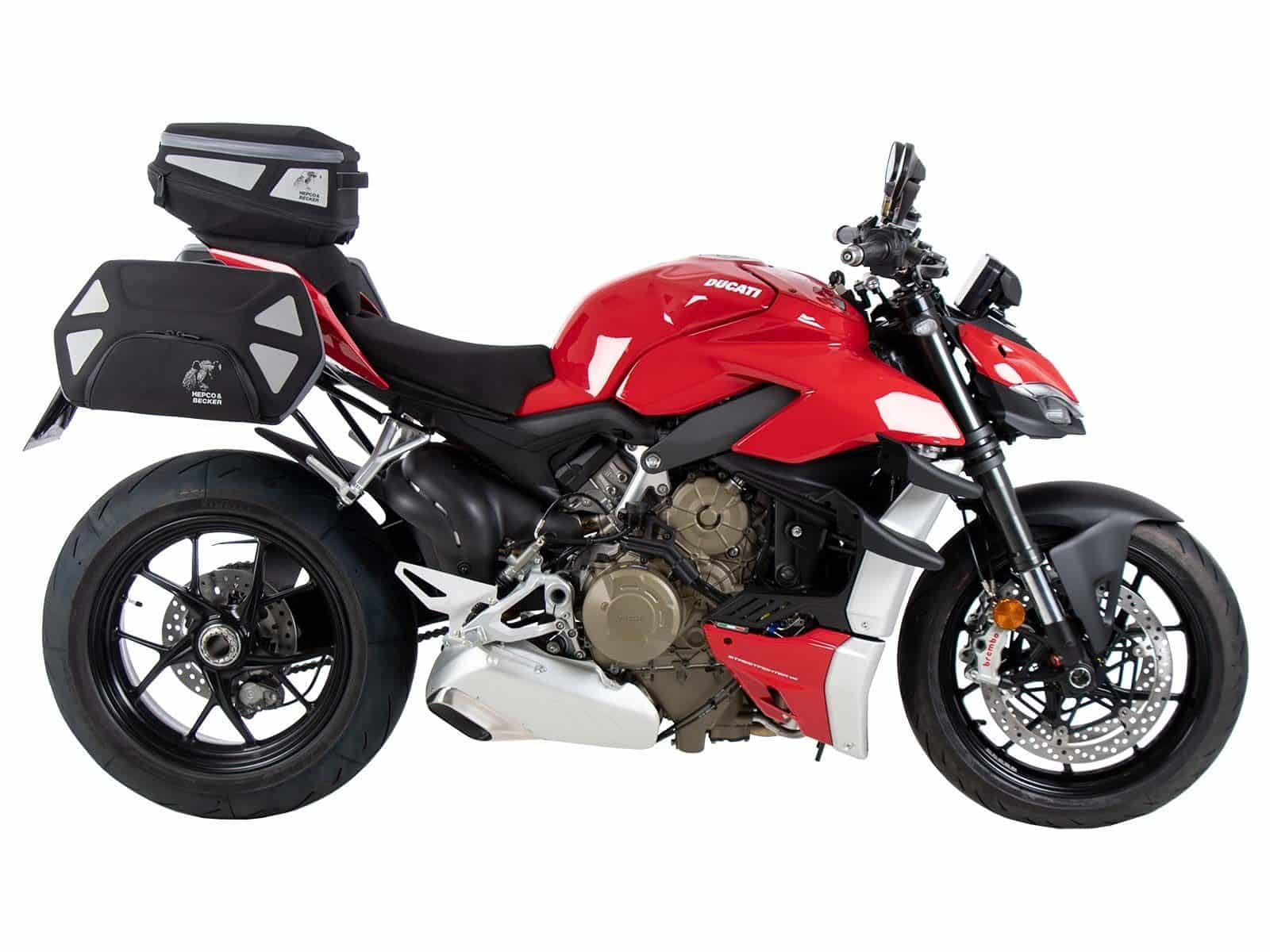 C-Bow zijdrager zwart voor Ducati Panigale V4 /S /R (18-24) Hepco & Becker