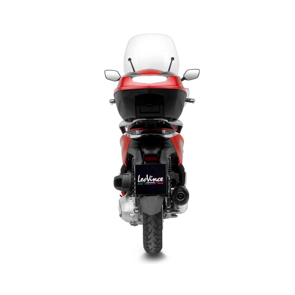 LeoVince uitlaatsysteem SBK LV One Evo voor Honda SH 350 i, roestvrij staal zilver, slip on, E-certificaat