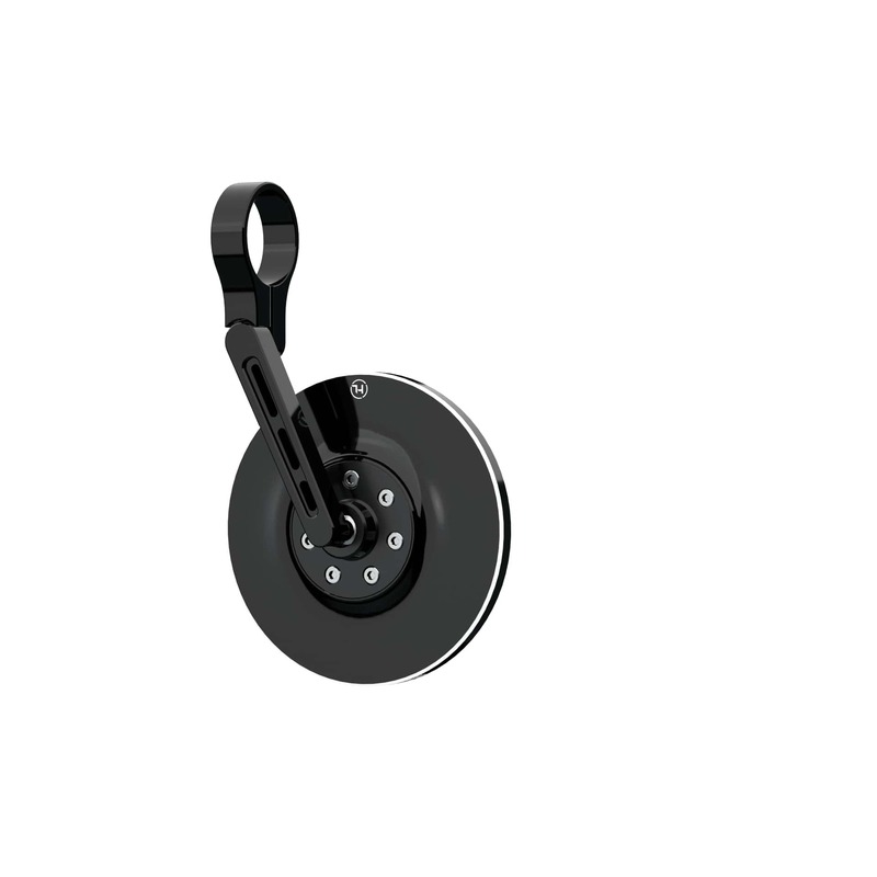 HIGHSIDER pro Stuur Eind Spiegel Conero Zwart Kort (1pc)