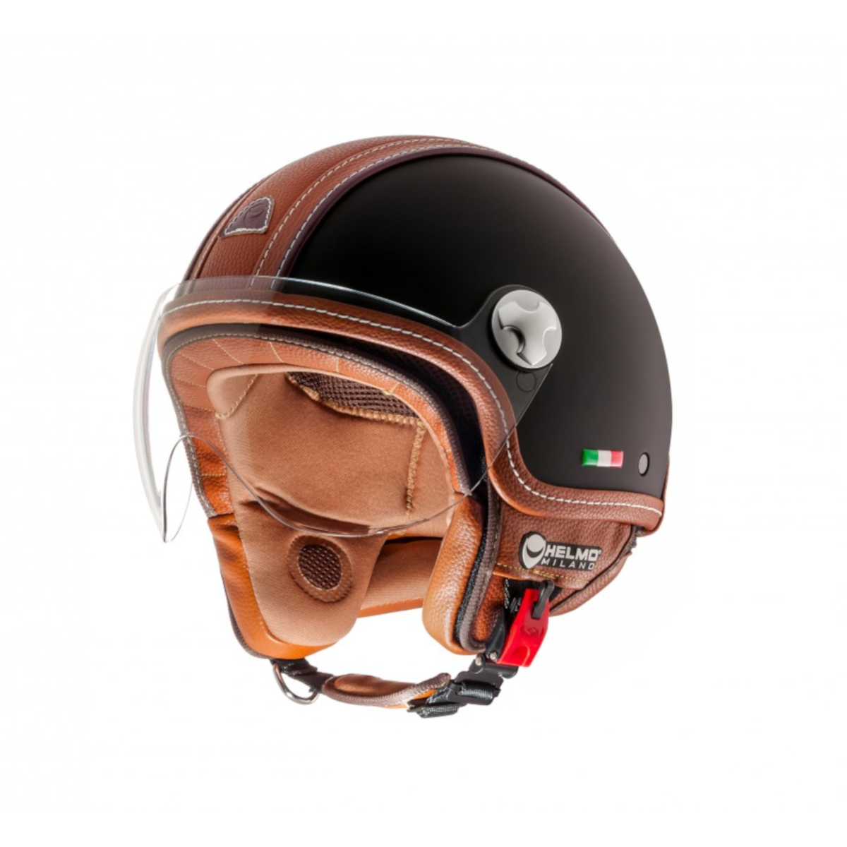 Helmo Milano Demi Jet, PelleDura, zwart, mat