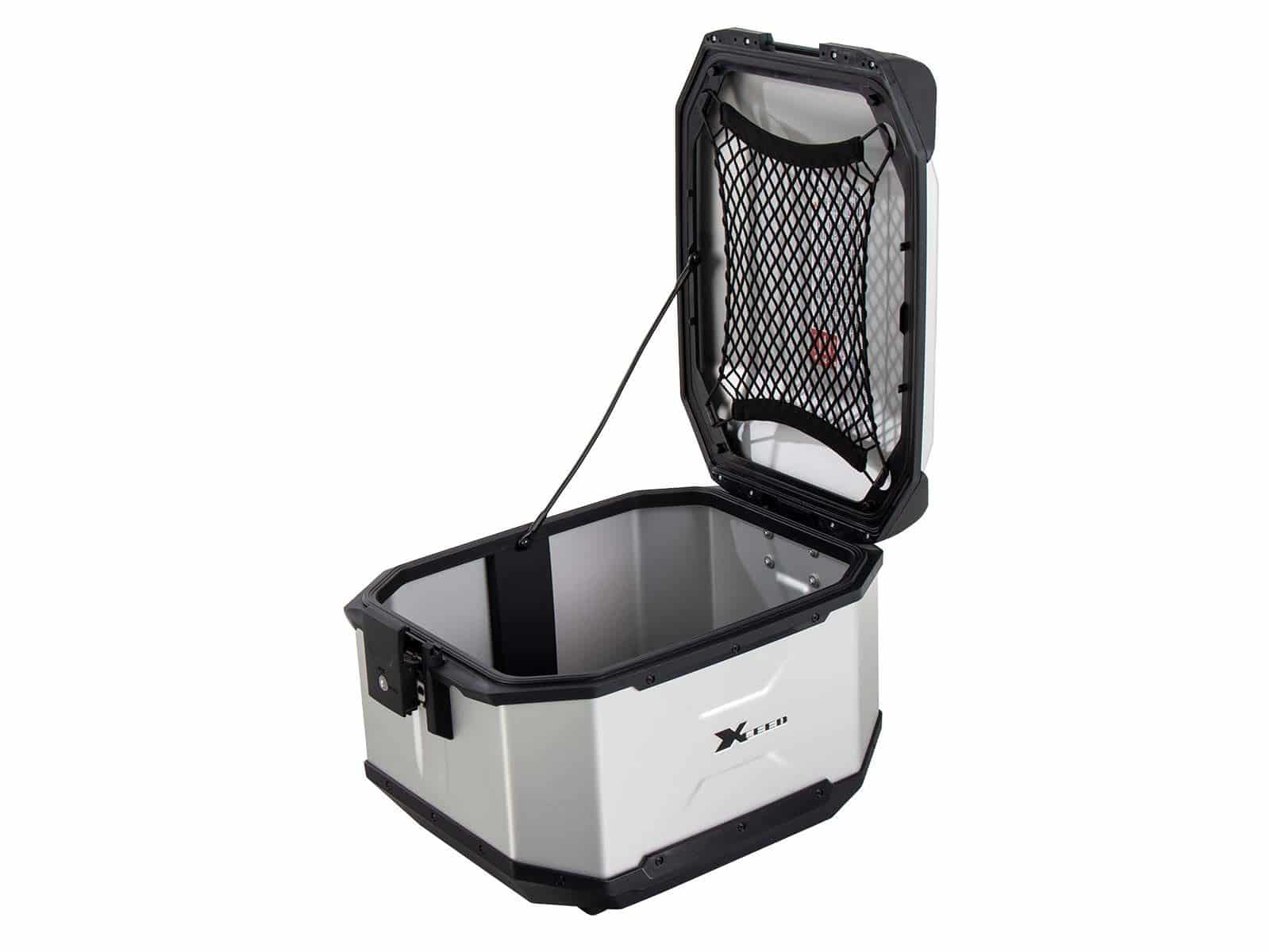 Xceed Aluminium Topcase 45 Liter silber
