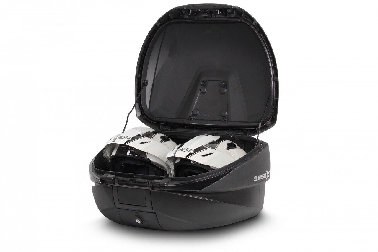 Shad Top Case SH59X, zwart met aluminium deksel, 58 l