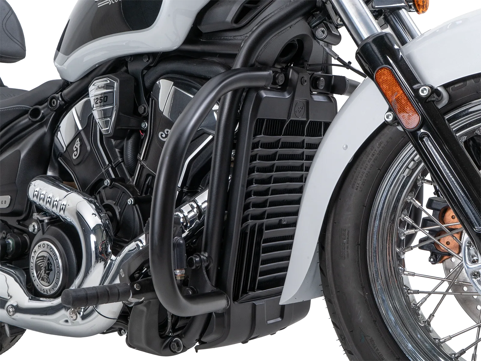 Motorbeschermer zwart voor Indian Scout Classic 1250 (25-) Hepco & Becker