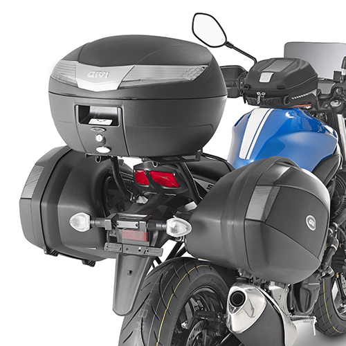 V40 MONOKEY topkoffer 40 liter mat zwart met transparante reflector Givi