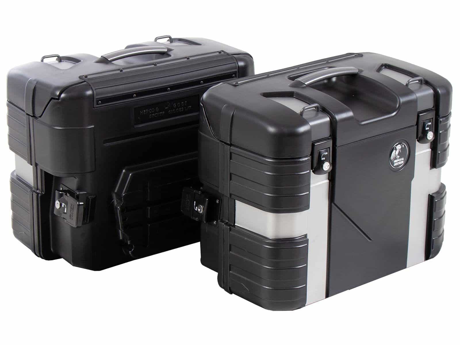 Gobi zijkofferset Black Edition incl. bagagehaak Hepco & Becker