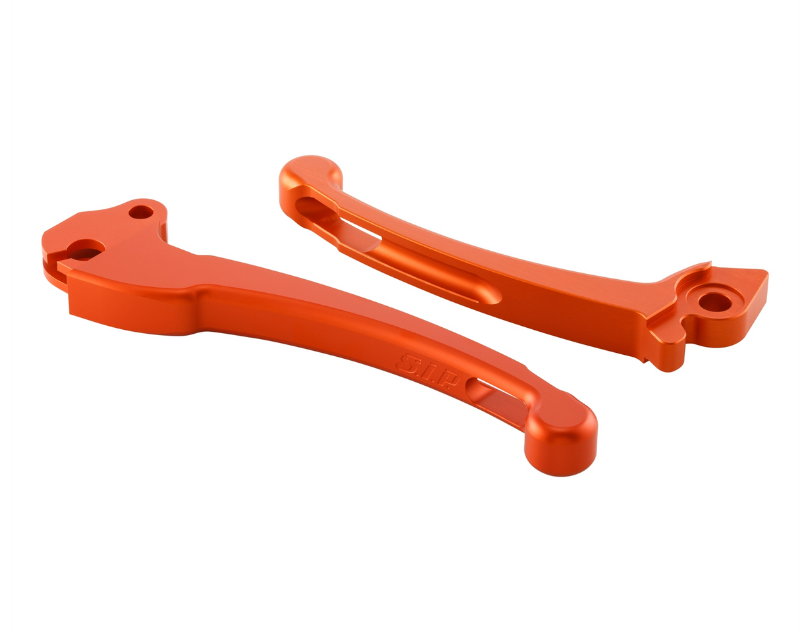 Sport hendelset koppeling/rem voor Vespa PX 125 -150cc, HBZ Hengtong, rechts/links, mat oranje