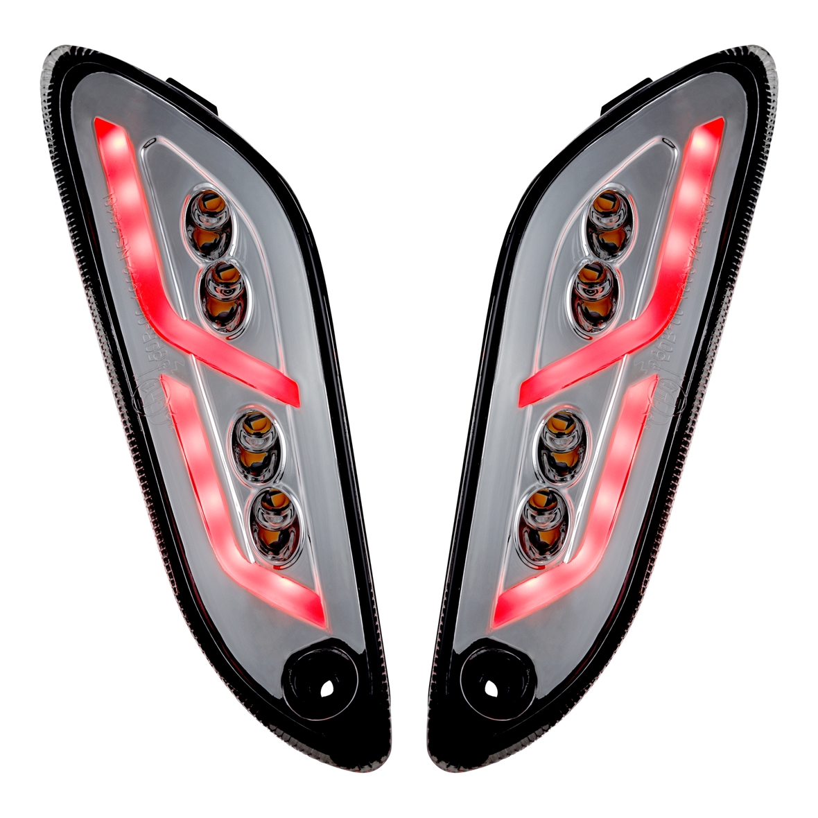 Richtingaanwijzer kit achter links / rechts LED duidelijk voor Vespa Primavera / Sprint 125-150cc SIP Style
