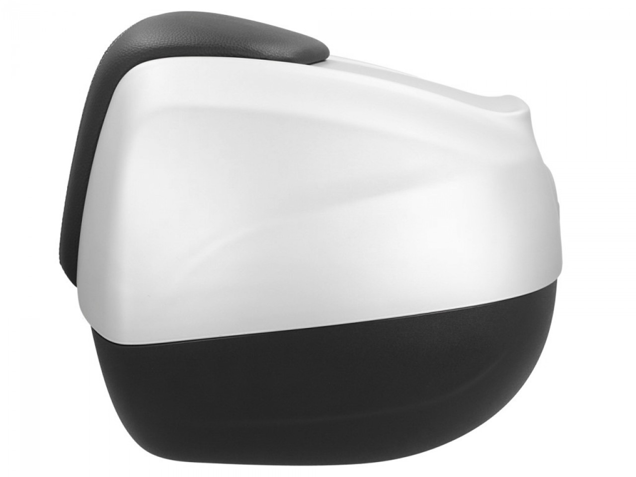 Topkoffer 37 l met rugleuning voor Piaggio Beverly Sport 300/350 (16-20) - matgrijs 760/B