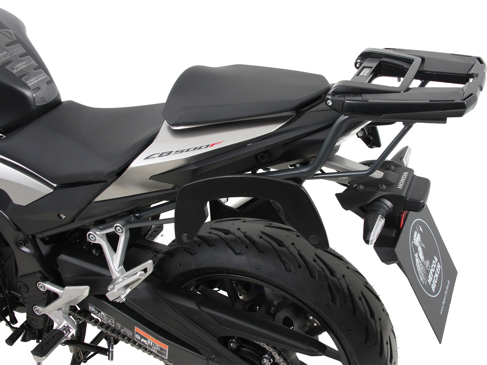 Easyrack topkofferdrager antraciet voor Honda CB 500 F (19-23) Hepco & Becker