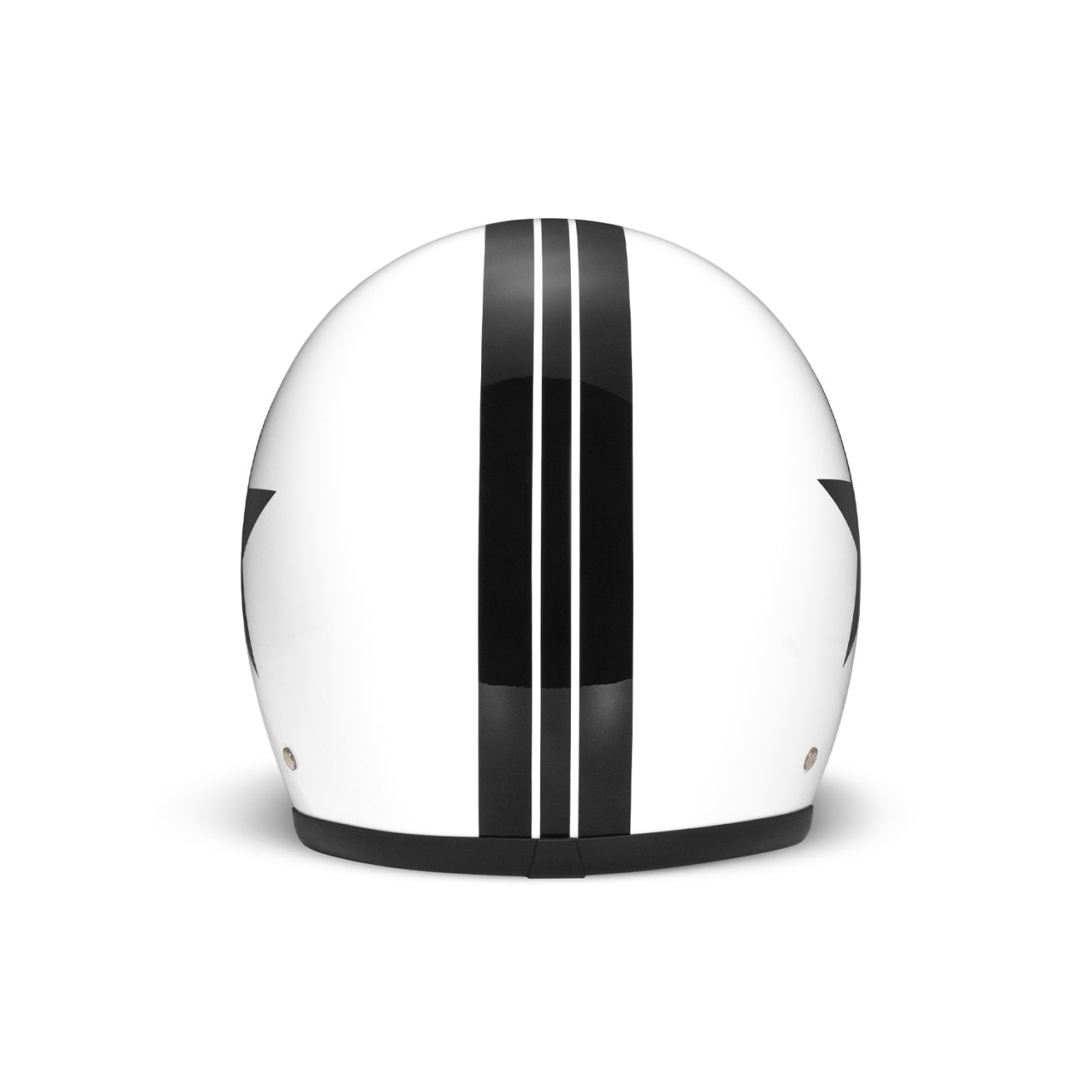 DMD jethelm Retro, wit, mat, Star White, glasvezel, ECE 22.06