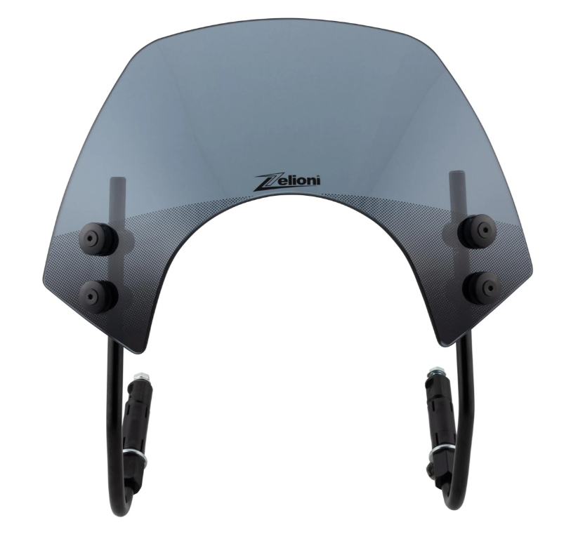 Flyscreen ZELIONI Racing voor Vespa GTS/GTS Super 125-300cc, zwart getint