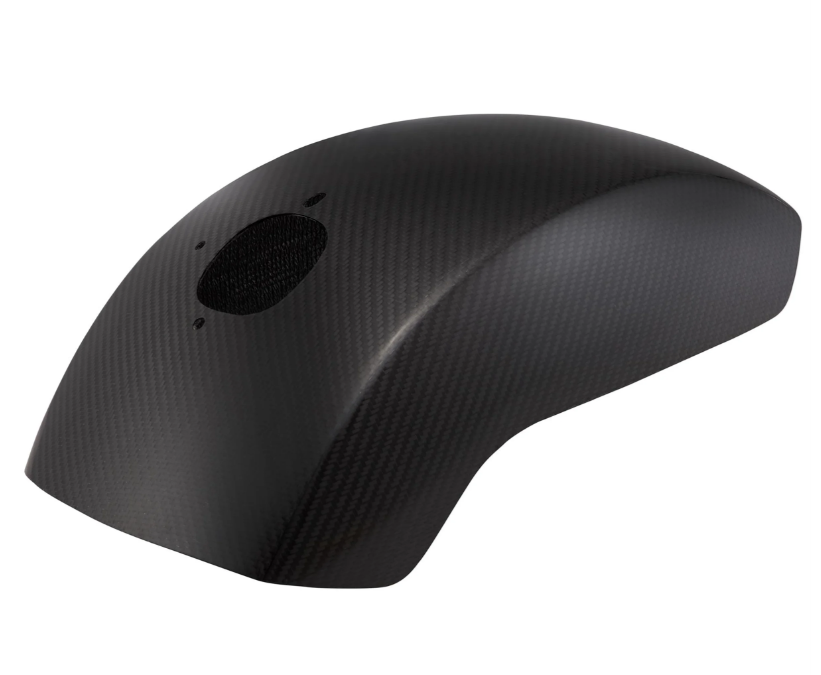 Spatbord EVO II voor Vespa PX 80-200ccm, klein, carbon, transparant