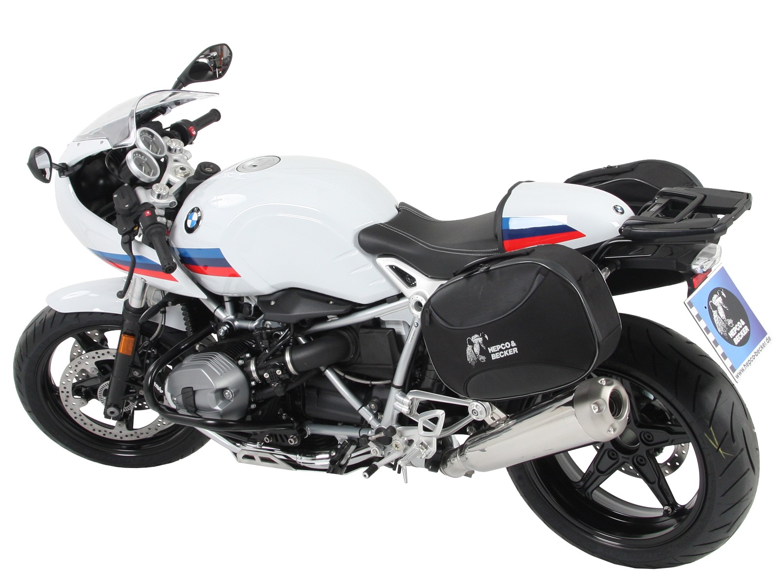 C-Bow zijdrager zwart voor BMW R nineT Racer (17-20) Hepco & Becker