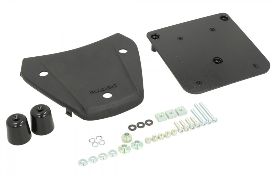 Bevestigingsplaat voor topkoffer 37L voor Beverly Original Piaggio