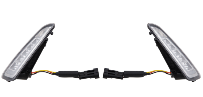 Richtingaanwijzerset voor & achter voor Vespa Primavera/Sprint 125-150cc 2T/4T AC, getint